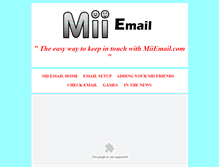 Tablet Screenshot of miiemail.com